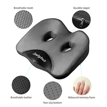 LOUTYTUO Memory Foam Seat Cushion for Ultimate Comfort