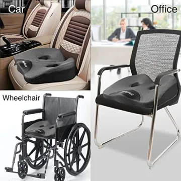 LOUTYTUO Memory Foam Seat Cushion for Ultimate Comfort