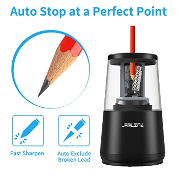 Jarlink Electric Pencil Sharpener - Fast & Efficient Sharpening