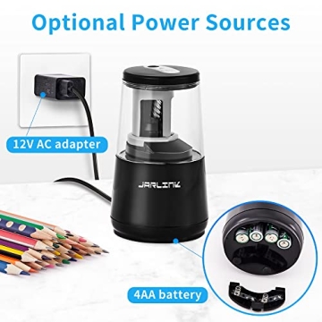 Jarlink Electric Pencil Sharpener - Fast & Efficient Sharpening