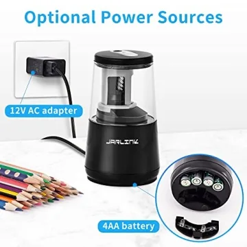 Jarlink Electric Pencil Sharpener - Fast & Efficient Sharpening