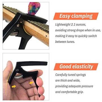 TANMUS 3in1 Zinc Capo for Acoustic & Electric Guitars