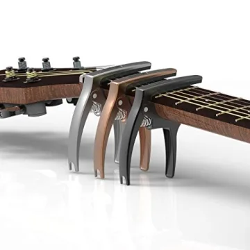 TANMUS 3in1 Zinc Capo for Acoustic & Electric Guitars