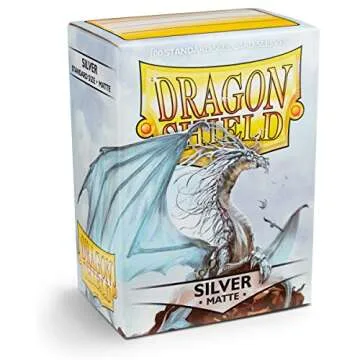 Dragon Shield Matte Silver Card Sleeves - Durable & Sleek