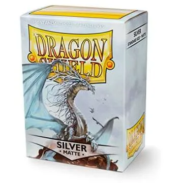 Dragon Shield Matte Silver Card Sleeves - Durable & Sleek