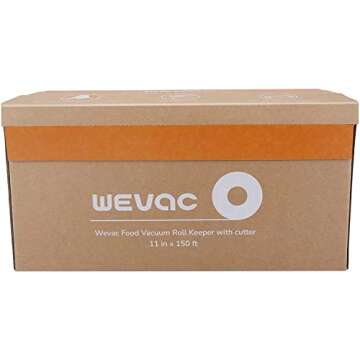 Wevac 11" x 150' Vacuum Seal Roll - BPA Free, Heavy Duty