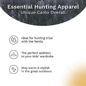 Mooselander - Youth Insulated Bib Overall In MO Country For Hunting, Kids and Teens, Hunting Clothes, Camo, Cold Weather Gear