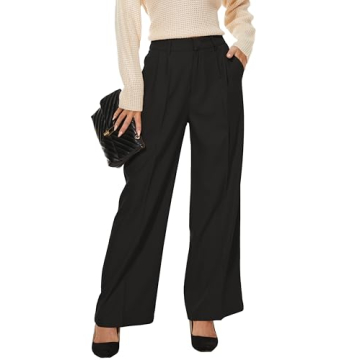 KICZOY Women's High Waist Wide Leg Pants for Work