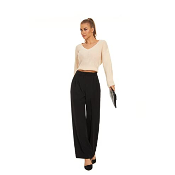 KICZOY Women's High Waist Wide Leg Pants for Work