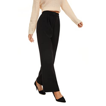 KICZOY Women's High Waist Wide Leg Pants for Work