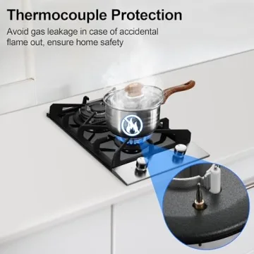 Eascookchef 2 Burner Propane Gas Cooktop 12 Inch