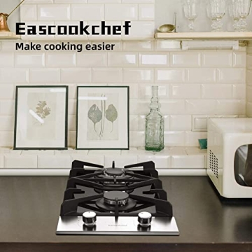 Eascookchef 2 Burner Propane Gas Cooktop 12 Inch