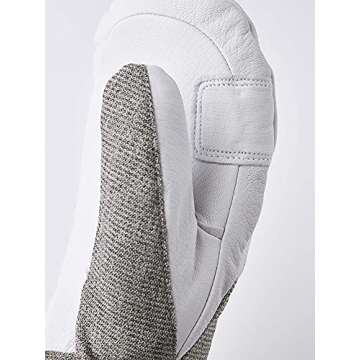 Hestra Women's Patrol Gauntlet Mitt - Warm, Durable Glove for Winter, Skiing and Snow - Light Grey - 7