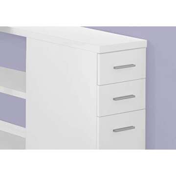 Contemporary L-Shaped Corner Desk - Monarch Specialties