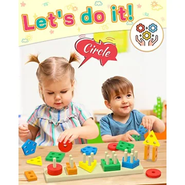 Zartores Montessori Sorting & Stacking Toy for Toddlers