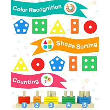 Zartores Montessori Sorting & Stacking Toy for Toddlers