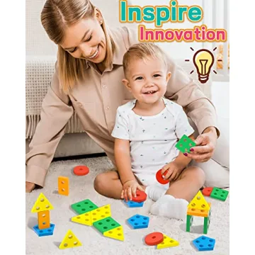 Zartores Montessori Sorting & Stacking Toy for Toddlers