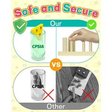 Zartores Montessori Sorting & Stacking Toy for Toddlers