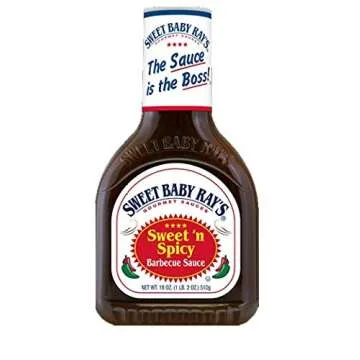 Baby Ray's Variety, Original BBQ, Hickory & Brown Sugar, Honey, and Sweet and Spicy, 18 oz Bottles, One bottle of Each Flavor with Spice of Life Bamboo Spreader