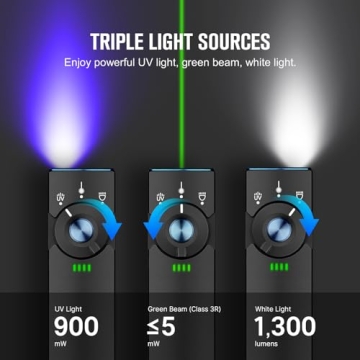 OLIGHT Arkfeld Pro EDC Flashlight: Green UV White LED