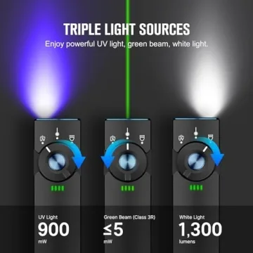 OLIGHT Arkfeld Pro EDC Flashlight: Green UV White LED