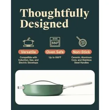 Caraway Ceramic Nonstick Sauté Pan – Non-Toxic & Stylish