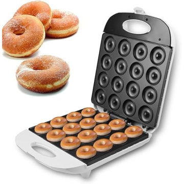 VIKNEY Mini Donut Maker for Easy Homemade Mini Donuts, Perfect for Snacking and Entertaining!
