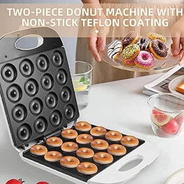 VIKNEY Mini Donut Maker For Easy Homemade Delicious Treats