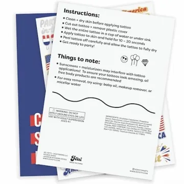 xo, Fetti Fourth of July Tattoos - Party Supplies & Decorations