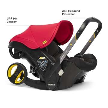 Doona Car Seat & Stroller, Flame Red - All-in-One Travel System