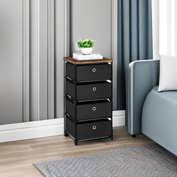 HAITRAL 4 Drawer Storage Chest - Stylish Organizer Unit