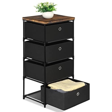 HAITRAL 4 Drawer Storage Chest - Stylish Organizer Unit