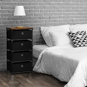 HAITRAL 4 Drawer Storage Chest - Stylish Organizer Unit