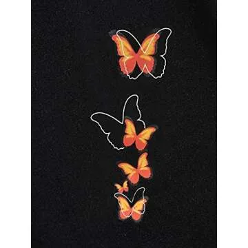 SOLY HUX Women's Butterfly Print High Waisted Joggers - Stylish & Comfy