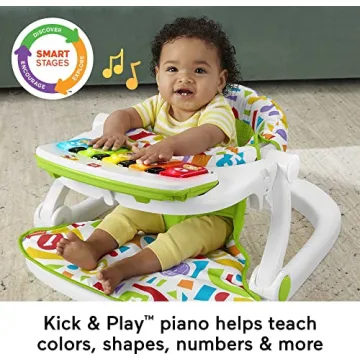 Fisher-Price Portable Baby Chair with Piano Learning Toy