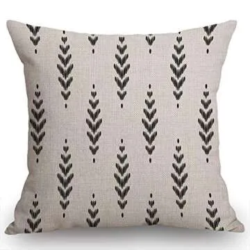 Stylish Boho Ikat Chevron Pillow Cover 18x18 for Home Decor