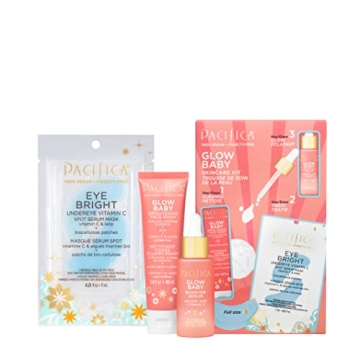 Pacifica Beauty | Glow Baby Vitamin C Trial + Value Kit | 3-Piece Skin Care Gift Set |
