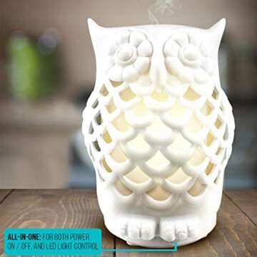 Simply Diffusers Elegant Owl Essential Oil Diffuser
