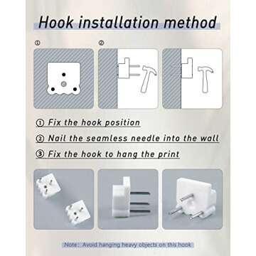 InSimSea Framed Canvas Wall Art Vintage Decor, Room Decor Classical Seaside Landscape Art Wall Decorations, Impressionism Scenic Paintings Wall Art for Bedroom Living Room Bathroom Wall Decor, 8"x10"