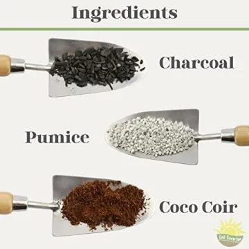 Premium Terrarium Potting Soil Mix with Filtering Charcoal