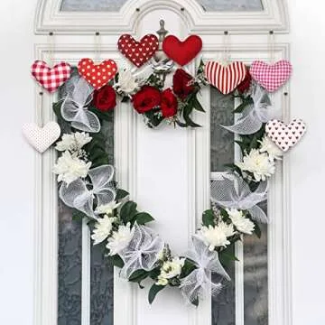 Heart-Shaped Hanging Ornaments for Valentine Decor