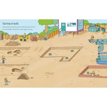 Building Sites Sticker Book for Kids by Usborne