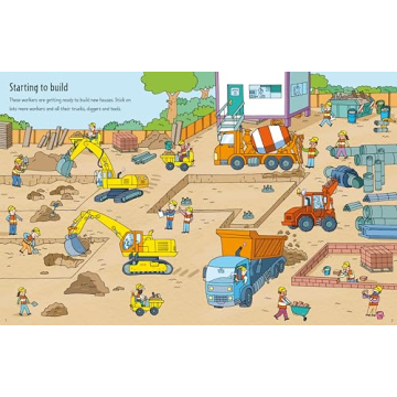 Building Sites Sticker Book for Kids by Usborne