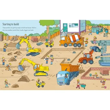 Building Sites Sticker Book for Kids by Usborne