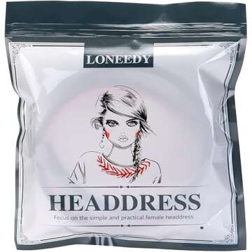 LONEEDY 1.7 Inch Leather Hard Headband Wide Headband Padded Headband Hairband for Women (White)