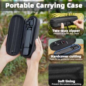 Fymile Carrying Case for DJI OSMO Pocket 3 - Portable & Durable