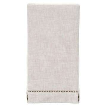 MAKLAINE 19" Transitional Fabric Dining Side Chair in Beige (Set of 2)