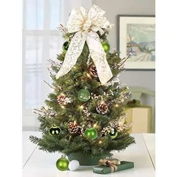 1.57" Green Christmas Balls Ornaments 40 Pcs Shatterproof Christmas Ornaments Set Small Light Green Ornaments for Christmas Tree Halloween Holiday Party