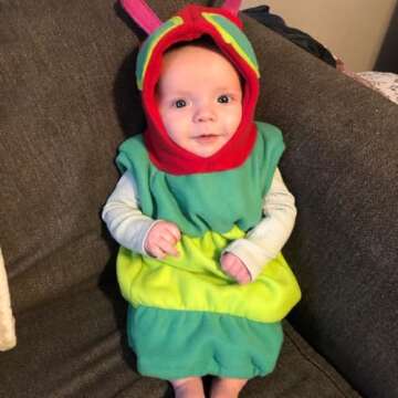 Dcohmch Baby Boy Girl Holloween Costume Cute Hungry Caterpillar Costume Infant Toddler Kids Cosplay Outfit (Green, 18-24 Months)