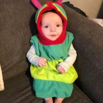 Dcohmch Baby Boy Girl Holloween Costume Cute Hungry Caterpillar Costume Infant Toddler Kids Cosplay Outfit (Green, 18-24 Months)